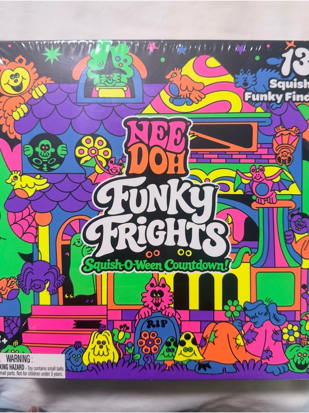 Nee Doh Funky Frights Squish-O-Ween Countdown Advent Calendar 13 Day Halloween